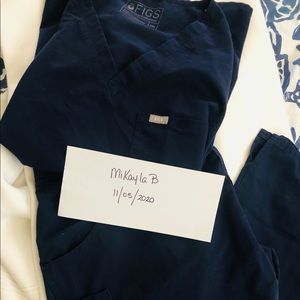 XXLP Figs Navy Catarina Top